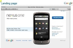 Auf einer eigens bereitgestellten Google-Seite kann man die Anwendungen des Nexus One virtuelle ausprobieren